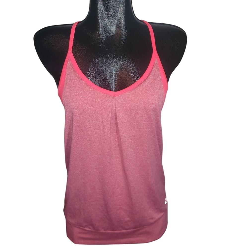 Champion Layered Pink Tank Top With Sports Bra M